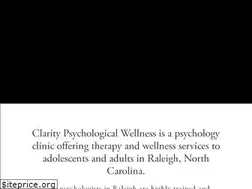 Sites similar to claritypsychologync.com