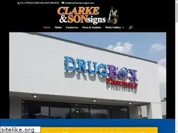 Sites similar to clarkeandsonsigns.com