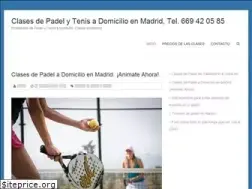 Sites similar to clasesdetenisypadelenmadrid.com