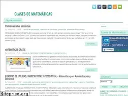 Sites similar to clasesmatematicas.blogspot.com