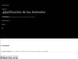 Sites similar to clasificaciondelosanimales.com