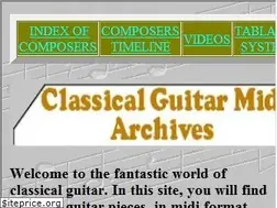 Sites similar to classicalguitarmidi.com