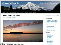 Sites similar to classicalseattle.com