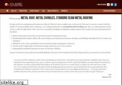 Sites similar to classicmetalroofingsystems.com
