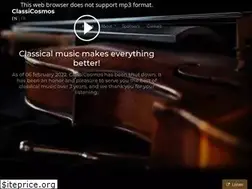 Sites similar to classicosmos.com