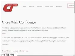 Sites similar to classictitle.org