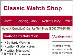 Sites similar to classicwatchshop.com