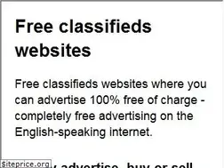 Sites similar to classifiedsfree.co