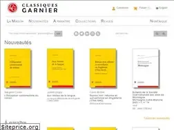 Sites similar to classiques-garnier.com