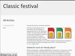 Sites similar to classixfestival.de