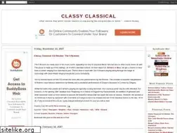 Sites similar to classyclassical.blogspot.com