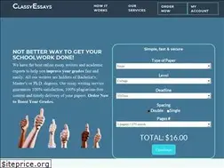 Sites similar to classyessays.com