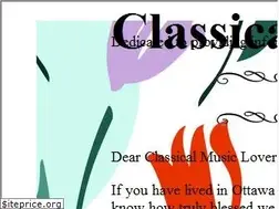 Sites similar to classymusic.ca