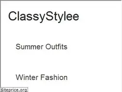 Sites similar to classystylee.com