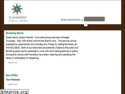 Sites similar to claymontlibrary.org