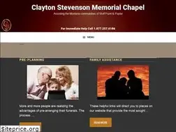 Sites similar to claytonstevensonchapel.com