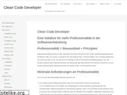 Sites similar to clean-code-developer.de