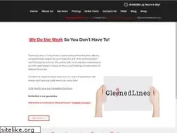 Sites similar to cleanedlines.com