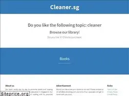 Sites similar to cleaner.sg