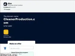 Sites similar to cleanerproduction.com