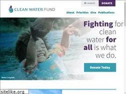 Sites similar to cleanwaterfund.org
