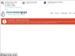 Sites similar to cleanwaterguys.com