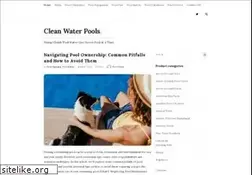 Sites similar to cleanwaterpools.com