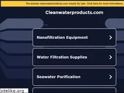 Sites similar to cleanwaterproducts.com