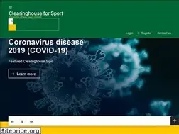 Sites similar to clearinghouseforsport.gov.au