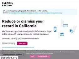 Sites similar to clearmyrecord.org