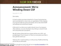 Sites similar to clearskinforever.net