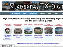 Sites similar to cleburnesign.com