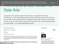 Sites similar to clhorseads.blogspot.com