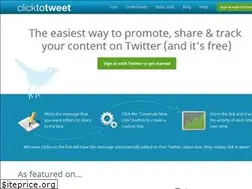 Sites similar to clicktotweet.co