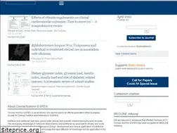 Sites similar to clinicalnutritionespen.com