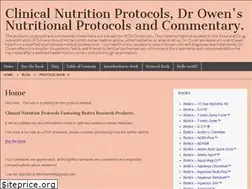 Sites similar to clinicalnutritionprotocols.com
