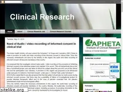 Sites similar to clinicalresearch-in.blogspot.com