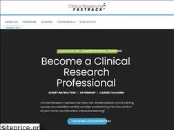 Sites similar to clinicalresearchfastrack.com