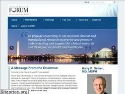 Sites similar to clinicalresearchforum.org