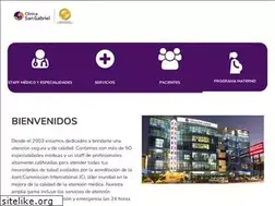 Sites similar to clinicasangabriel.com.pe