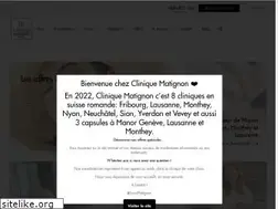 Sites similar to cliniquematignon.ch