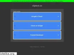 Sites similar to cliptext.co