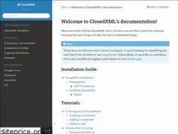 Sites similar to closedxml.readthedocs.io