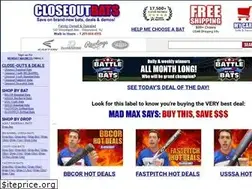 Sites similar to closeoutbats.com