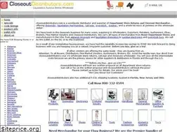 Sites similar to closeoutdistributors.com