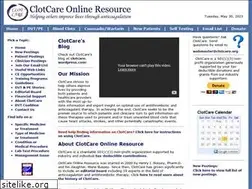 Sites similar to clotcare.org