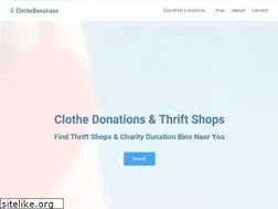 Sites similar to clothedonations.com