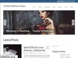 Sites similar to clothesbeforehoes.com