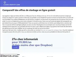 Sites similar to cloud-gratuit.com