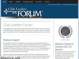 Sites similar to clubleadersforum.com